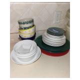 Mixed Collection of Ceramic and Glass Dinnerware