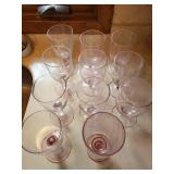 Collection of Lavender and Aqua Glassware