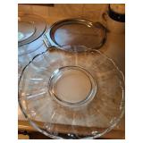 Collection of Glass Serving Dishes and Decorative Plates