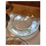 Collection of Glass Serving Dishes and Decorative Plates