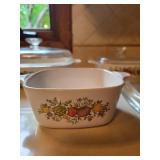Vintage CorningWare Floral Pattern Bakeware Set