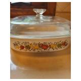 Vintage CorningWare Floral Pattern Bakeware Set