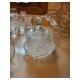 Set of Vintage Crystal Glassware and Dish Collection