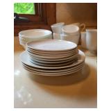 Centura by Corning Dinnerware Set with Plates, Bowls, and Mugs