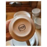 Centura by Corning Dinnerware Set with Plates, Bowls, and Mugs