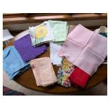 Collection of Assorted Cloth Napkins with Varied Designs