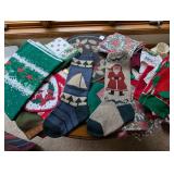 Collection of Holiday and Floral Themed Textiles