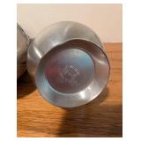Set of 4 Scandinavian Pewter Pieces with Norway Marks