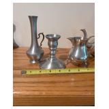 Artisan Pewter Tea and Tableware Set - 5 Pieces