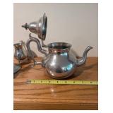 Artisan Pewter Tea and Tableware Set - 5 Pieces