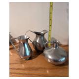 5-Piece Norway, Etc Pewter with Glass Candy Accents