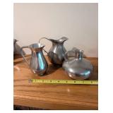 5-Piece Norway, Etc Pewter with Glass Candy Accents