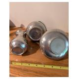 5-Piece Norway, Etc Pewter with Glass Candy Accents