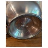 Set of 6 Pewter Tableware Pieces Including Woodbury Pewter