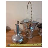 Set of 6 Pewter Tableware Pieces Including Woodbury Pewter