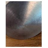 Set of Pewterware: Creamer, Salt Shaker, and Candelabra