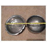 Set of Two Vintage Silver Footed Bowls