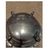 Set of Two Vintage Silver Footed Bowls