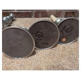 Set of 5 International Pewter Candlestick Holders