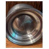 Set of 3 Vintage Pewter Tankard Mugs with Lids