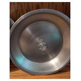 Set of 3 Vintage Pewter Tankard Mugs with Lids