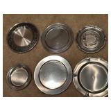 Set of 6 Vintage Pewter Plates Assorted Designs incl. Norway