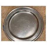 Set of 6 Vintage Pewter Plates Assorted Designs incl. Norway