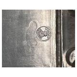 Set of 6 Vintage Pewter Plates Assorted Designs incl. Norway