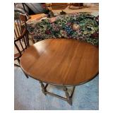 Antique Drop Leaf Wooden Tea Table