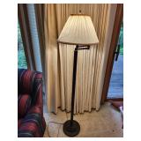 Vintage Floor Lamp with Pleated Shade