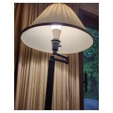 Vintage Floor Lamp with Pleated Shade
