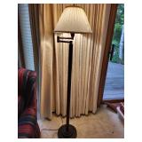 Vintage Floor Lamp with Pleated Shade