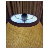 Pair of Elegant Floor and Table Lamps with Fabric Shades