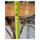 Set of 2 Wooden Side Tables with Folding Leaf and Magazine Holder