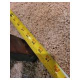 Used Red Wingback Armchair with Minor Wear