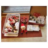 Collection of Assorted Christmas Decorations and Ornaments incl. Sleigh Bells