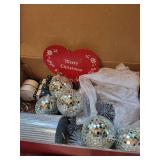 Collection of Assorted Christmas Decorations and Ornaments incl. Sleigh Bells