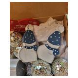 Collection of Assorted Christmas Decorations and Ornaments incl. Sleigh Bells