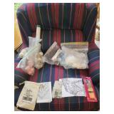 Collection of Assorted Embroidery Threads and Craft Supplies