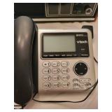VTech Corded Phone and Panasonic FM-AM Radio Set with Accessories