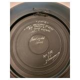 Assorted Decorative and Collectible Items Including Books and Plate