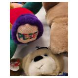 Collection of 9 Teddy Bears including Gund and PEEF Designs