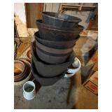 Set of 10 Assorted Garden Planters and Pots