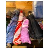 Collection of 4 Umbrellas and Several Vinyl Ponchos