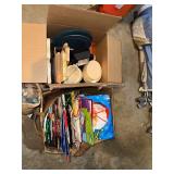 Large Collection of Seasonal Gift Bags and Decorative Wooden Items