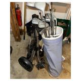 Dunlop Golf Club Set with Bag and Bag Boy LT-450 Golf Trolley
