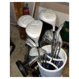 Dunlop Golf Club Set with Bag and Bag Boy LT-450 Golf Trolley