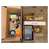 Collection of Art Supplies and Hand Tools