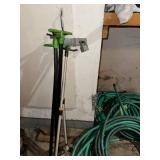 Collection of Garden Hoses with Adjustable Nozzle Sprayer and Sprinkler Stands