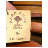 D.N. Grotta Hardwood Model Sailboat and Decorative Items